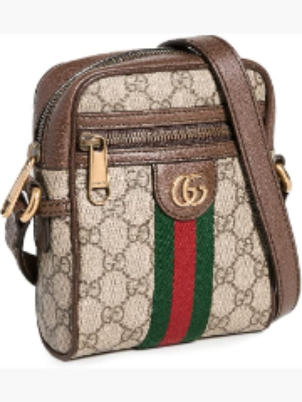 Gucci GG Supreme Ophidia Mini Messenger Bag Pre-Loved Coated Canvas